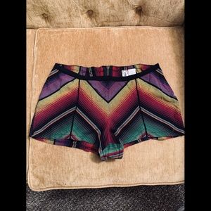 Serape Cotton Shorts